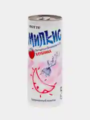 Напиток безалкогольный газированный Milkis со вкусом "Клубника" из Кореи, 250мл