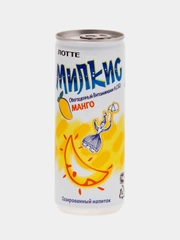 Напиток безалкогольный газированный Milkis со вкусом манго из Кореи, 250мл