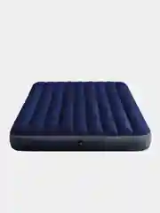 Синий надувной матрас Intex 152 х 203 х 25 см "Classic" с подушками и насосом