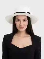 Белый соломенная женская шляпа, из натуральной соломы