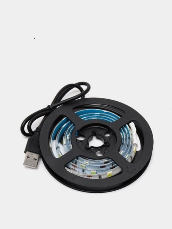 USB cветодиодная LED лента подсветка для телевизора и монитора 1 м, IP65, 5050