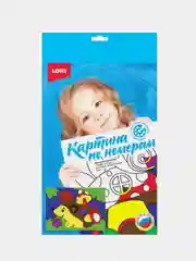 Набор для детского творчества, картина по номерам для малышей "Добрый ёжик", Lori