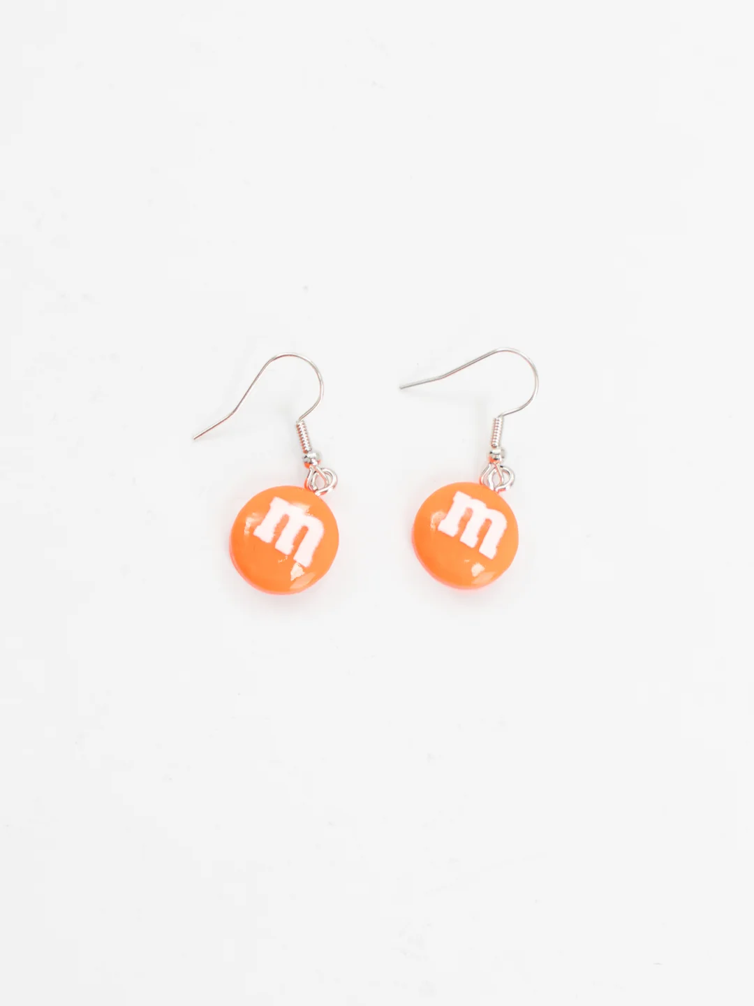 Оранжевый серьги M&M's, пара