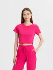 Розовый костюм женский брюки, топ