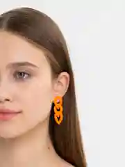 Рыжий акриловые серьги-цепочки