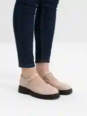 Бежевый лоферы женские