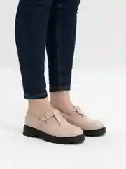 Бежевый женские лоферы