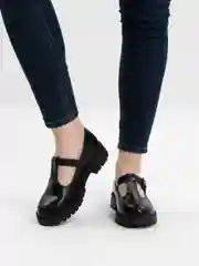 Черный женские лоферы