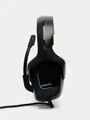 Черный игровые наушники "Professional K20", с микрофоном и подсветкой