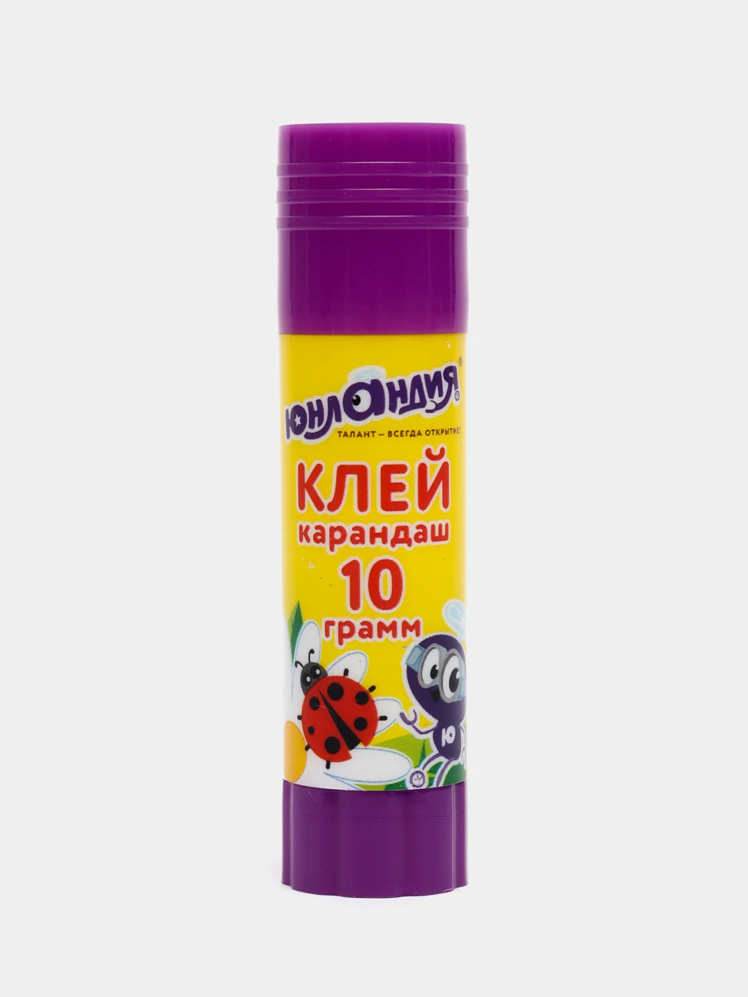 Клей-карандаш канцелярский, для бумаги и картона, Юнландия, 10 г, улучшенный, 271137