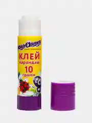 Клей-карандаш канцелярский, для бумаги и картона, Юнландия, 10 г, улучшенный, 271137