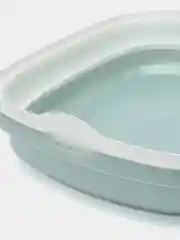 Лоток для кошек с совоком для наполнителя с высокими бортиками