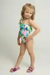 Детский купальник для девочки "Бабочки", 3-8 лет