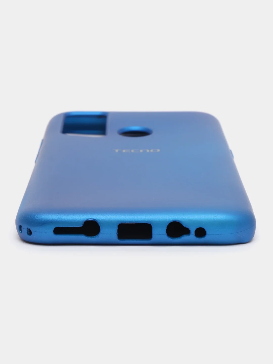Синий чехол Soft Touch для Tecno Pouvoir 4