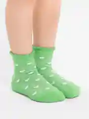 Лайм носки детские ЮстаТекс, летние, с перфорацией и рисунком, на 4-5 лет