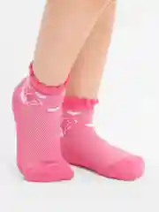 Фуксия носки детские ЮстаТекс, летние, с перфорацией и рисунком, на 4-5 лет