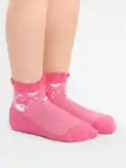 Фуксия носки детские ЮстаТекс, летние, с перфорацией и рисунком, на 4-5 лет