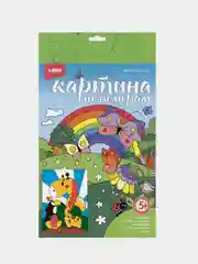 Картина по номерам для малышей веселые картинки "Жирафик и тукан", Lori