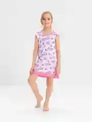 Коралловый меланж сорочка для девочки