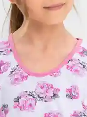 Коралловый меланж сорочка для девочки