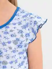 Лазурный сорочка для девочки