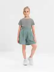Оливковый шорты для девочки