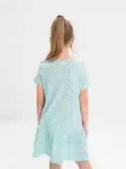 Салатовый платье для девочки с коротким рукавом для садика