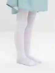 Колготки белые, ажурные, для девочки