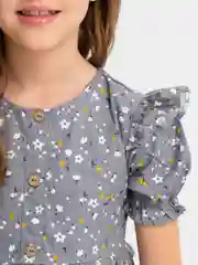 Серый платье детское