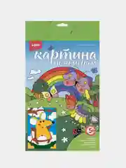 Картина по номерам для малышей веселые картинки "Мышка на качели". Lori
