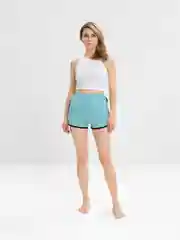 Голубой шорты женские, спортивные