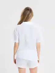 Белый пижама женская с шортами
