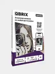 Алмазная мозаика по твоей фотографии на подрамнике QBRIX VINTAGE A4