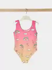 Конфетный детский слитный купальник для девочек