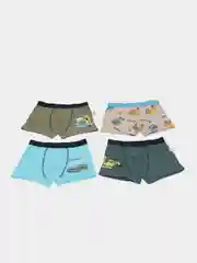 Приглушённый хаки трусы детские 4шт., трусики для мальчика, боксеры