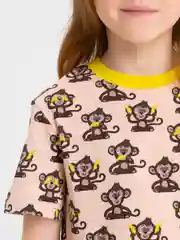 Карамельный пижама домашняя, комплект: футболка и шорты