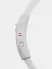 Белый светящийся LED-ошейник для собак, непромокаемый, на USB-зарядке