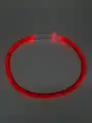 Красный светящийся LED-ошейник для собак, непромокаемый, на USB-зарядке