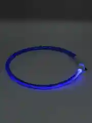 Синий светящийся LED-ошейник для собак, непромокаемый, на USB-зарядке