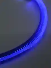 Синий светящийся LED-ошейник для собак, непромокаемый, на USB-зарядке
