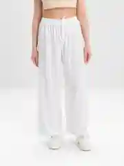 Белый брюки женские, палаццо, летние