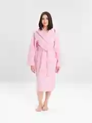 Халат, женский, с капюшоном, вафельный, Lilians