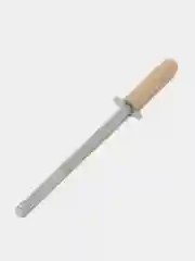 Точилка для ножей, мусат, с деревянной ручкой, 30 см