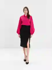 Вишнёвый рубашка женская с объемными рукавами, рубашка женская, 4 цвета,блузка женская