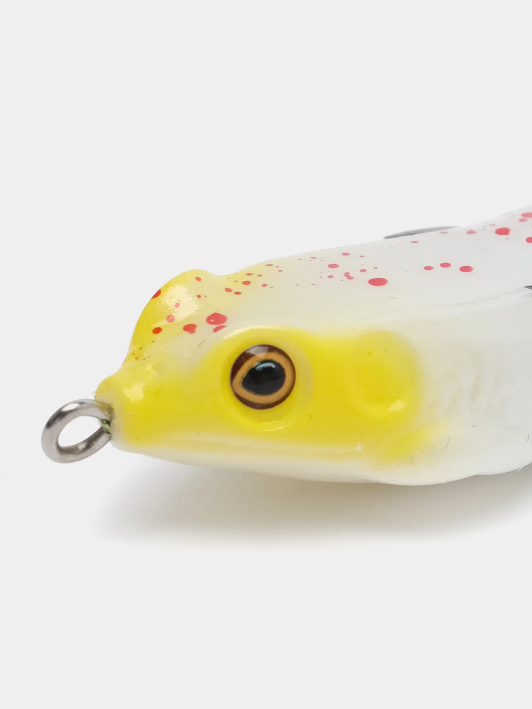 Белый лягушка-незацепляйка Namazu Frog. Длина 45 мм, вес 6 г, N-F45-6