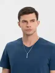 Серебряный цепочка на шею с подвеской