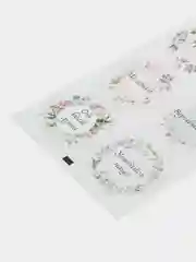 Мятный наклейки на подарки и цветы / Стикеры для оформления подарка