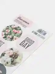 Розовый наклейки на подарки и цветы / Стикеры для оформления подарка