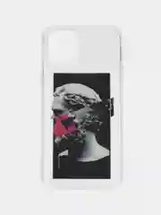 Лавандовый чехол для iPhone "Арт", на айфон 6s 7/8 Plus/Xs/XR/SE2/11/12/12 pro презент