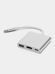 Переходник USB hdmi HUB для Macbook, Type-c to USB, Type-c to HDMI